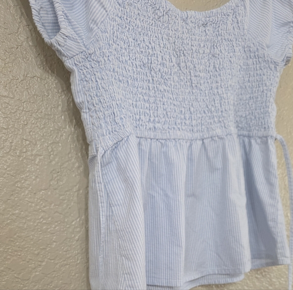 Aeropostale Light Blue Striped Top - Picture 8 of 10